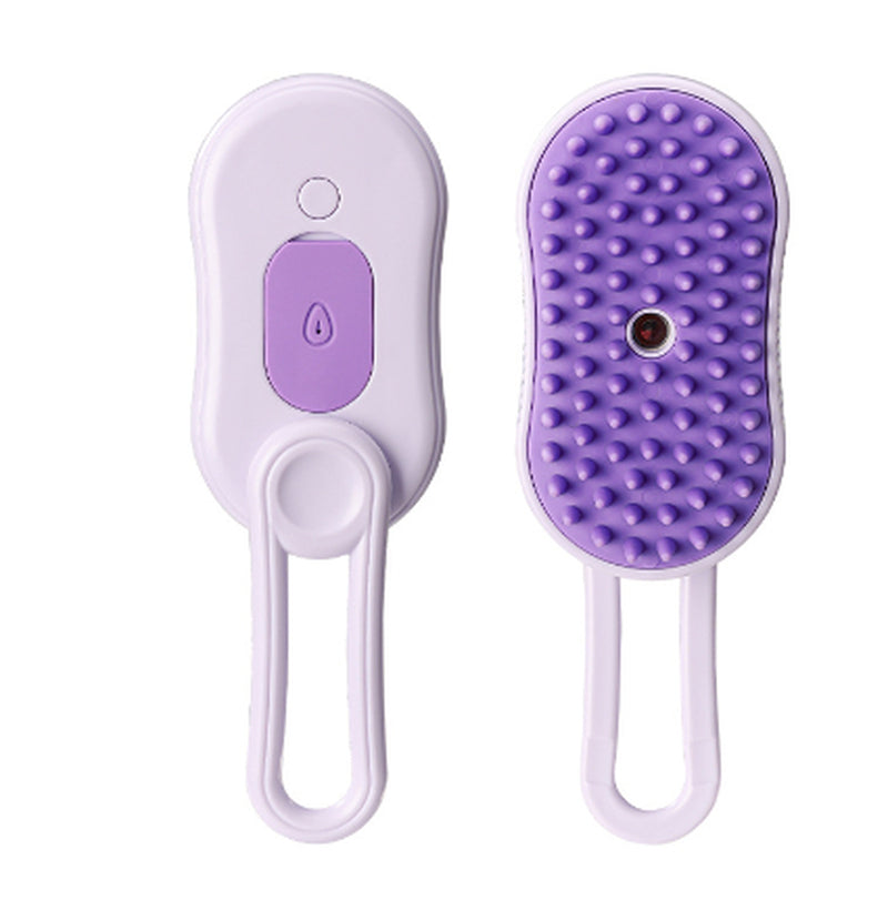 3-in-1 Electric Spray Cat and Dog Steam Brush for Grooming and Hair Removal