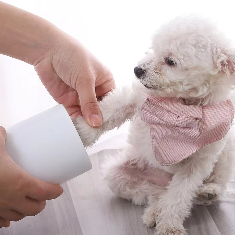 Silicone Pet Foot Washer Cup - Manual Cat and Dog Paw Cleaner for Quick and Easy Cleaning