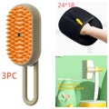 3-in-1 Electric Spray Cat and Dog Steam Brush for Grooming and Hair Removal