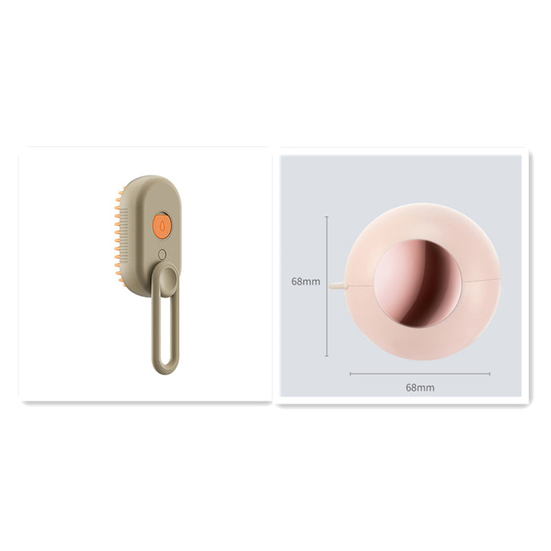 3-in-1 Electric Spray Cat and Dog Steam Brush for Grooming and Hair Removal