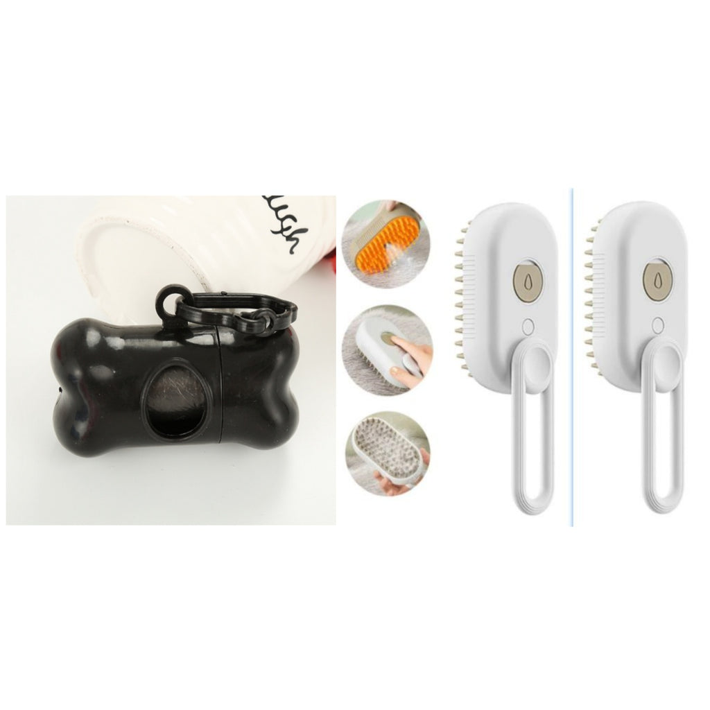3-in-1 Electric Spray Cat and Dog Steam Brush for Grooming and Hair Removal