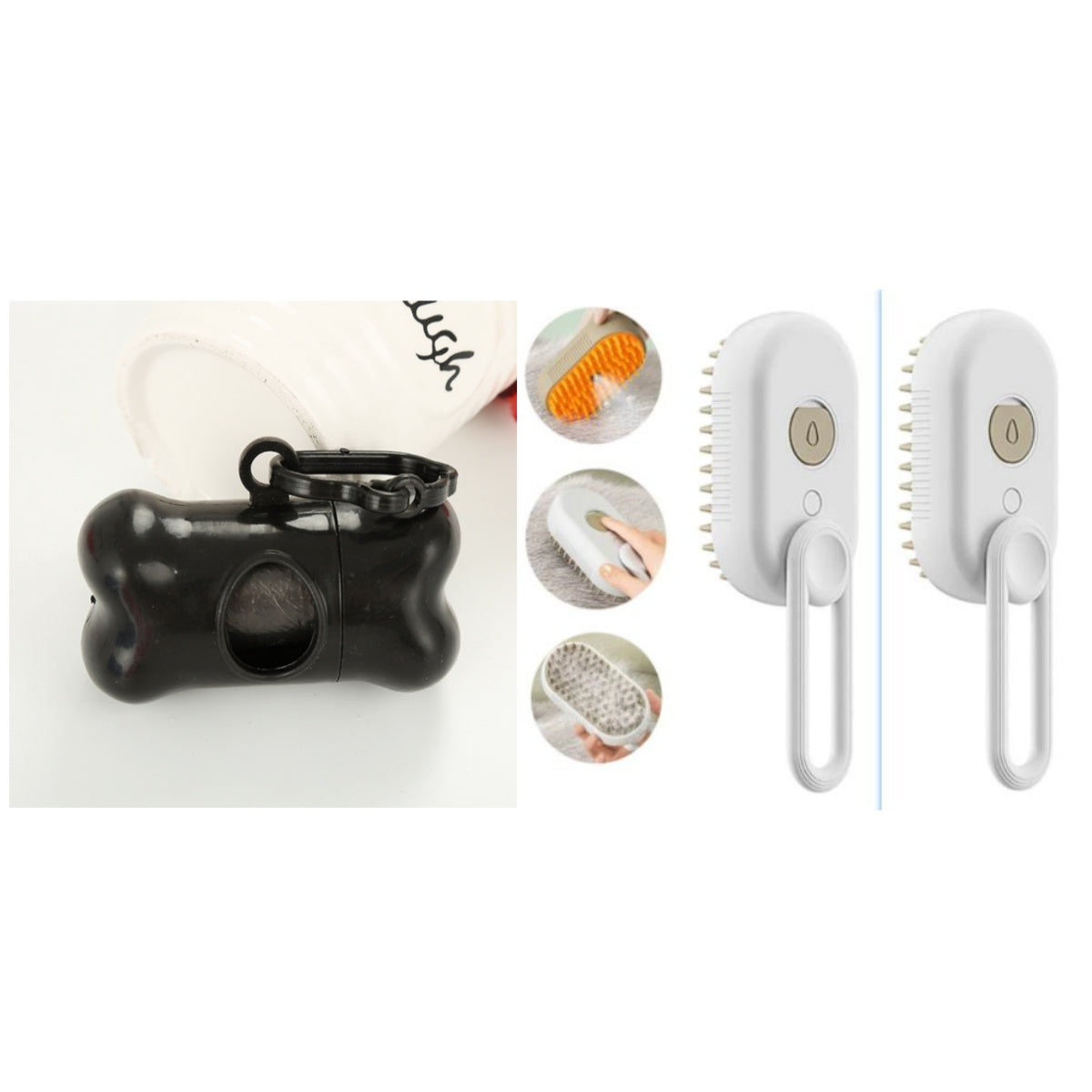 3-in-1 Electric Spray Cat and Dog Steam Brush for Grooming and Hair Removal