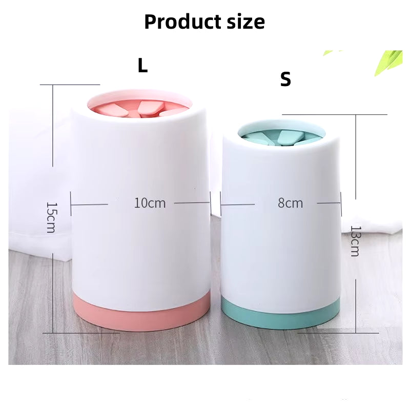 Silicone Pet Foot Washer Cup - Manual Cat and Dog Paw Cleaner for Quick and Easy Cleaning