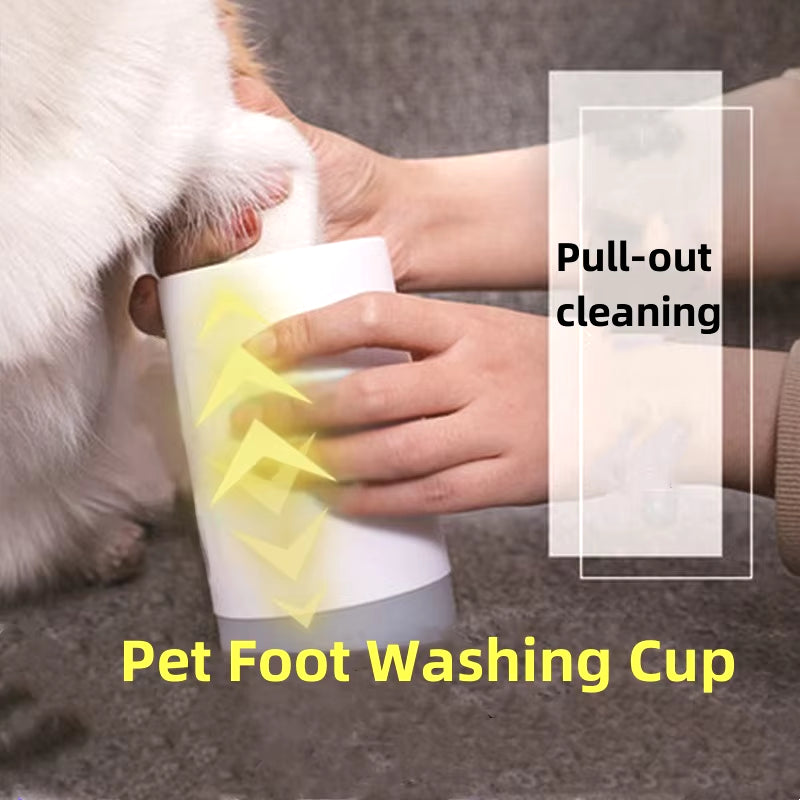 Silicone Pet Foot Washer Cup - Manual Cat and Dog Paw Cleaner for Quick and Easy Cleaning
